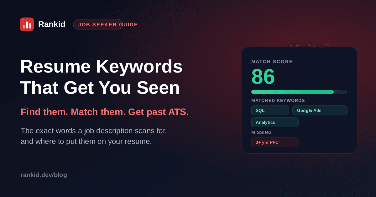 Resume keywords: how to find and use the right keywords to get past ATS